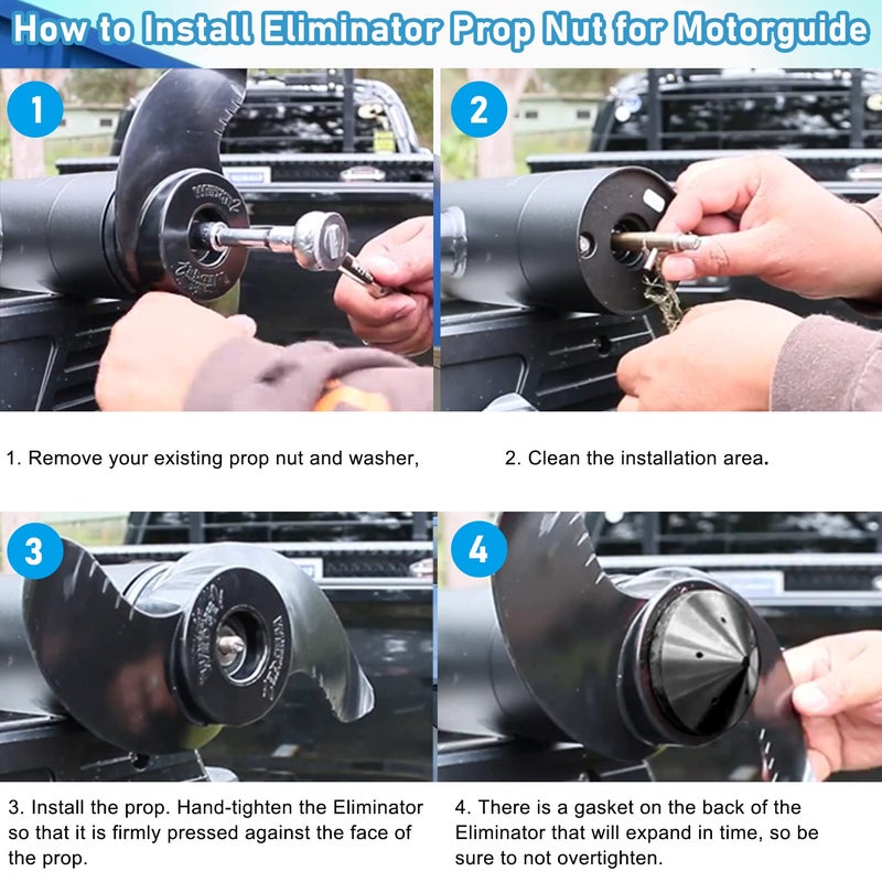 Camoo Eliminator Trolling Motor Prop Nut Custom Fit for MotorGuide X3 X5 XI3 XI5 - Image 3